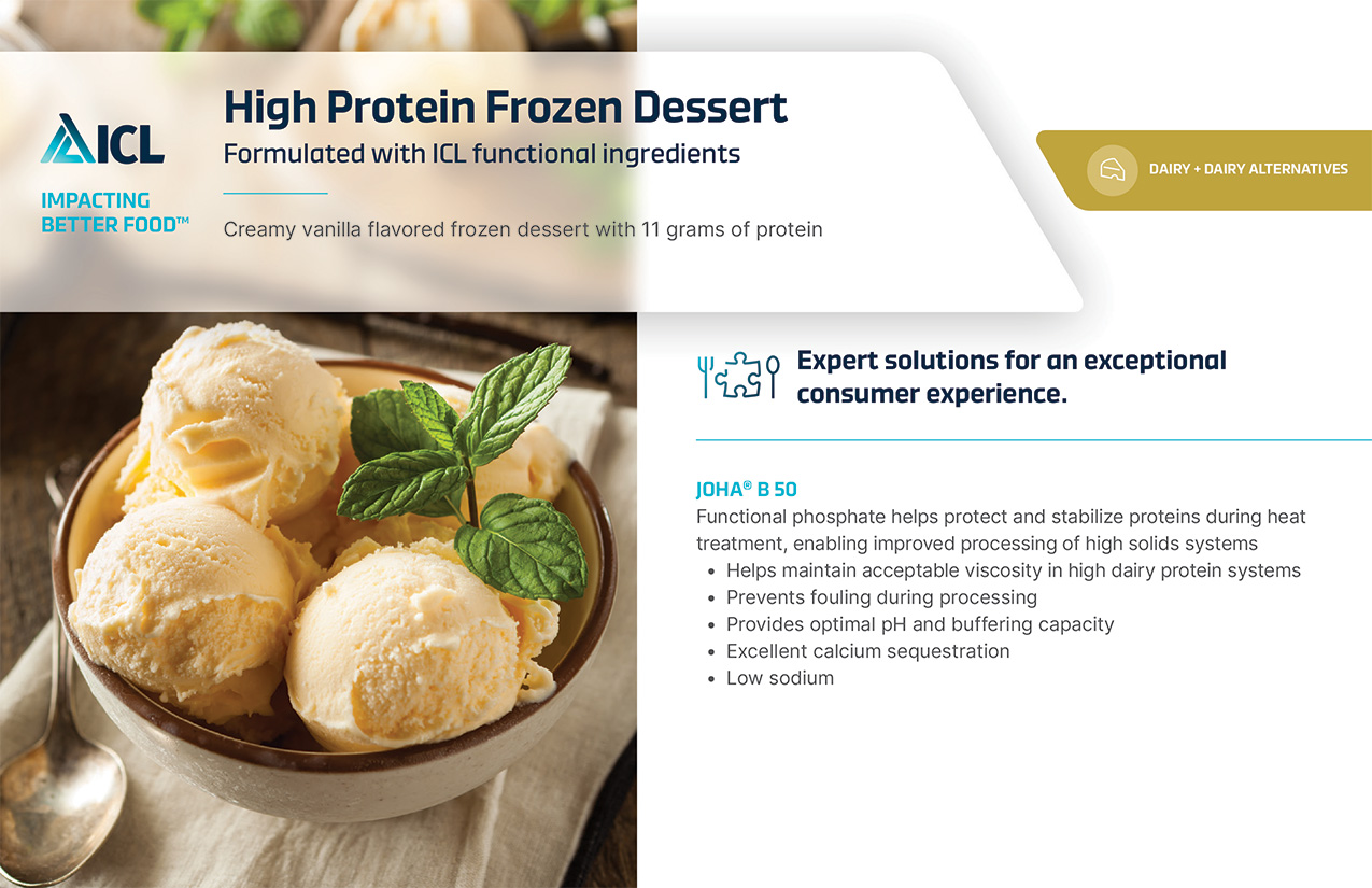 High Protein Frozen Dessert | ICL